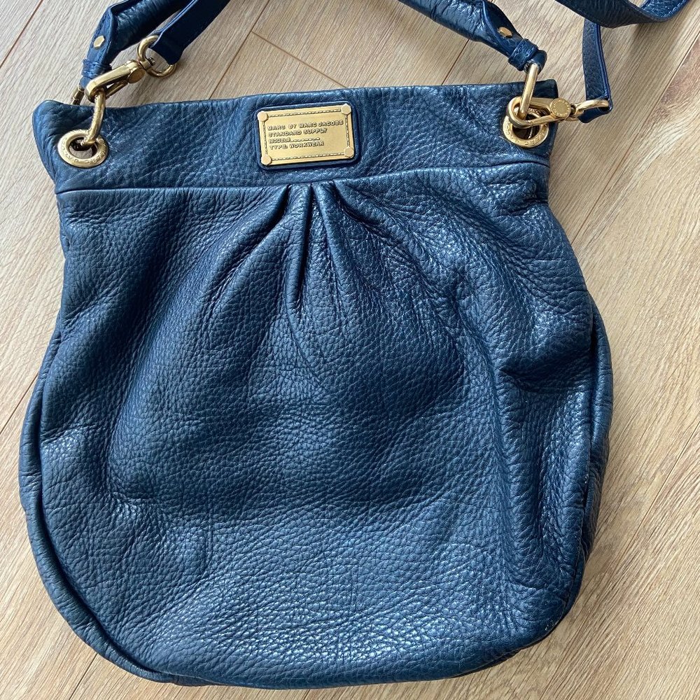 Marc by Marc Jacobs Classic Q Hillier Hobo in Navy Blue